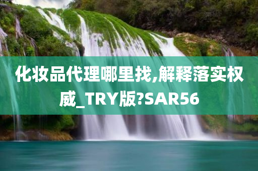 化妆品代理哪里找,解释落实权威_TRY版?SAR56