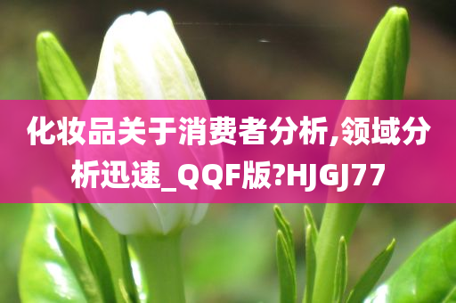 化妆品关于消费者分析,领域分析迅速_QQF版?HJGJ77