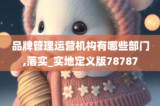 品牌管理运营机构有哪些部门,落实_实地定义版78787