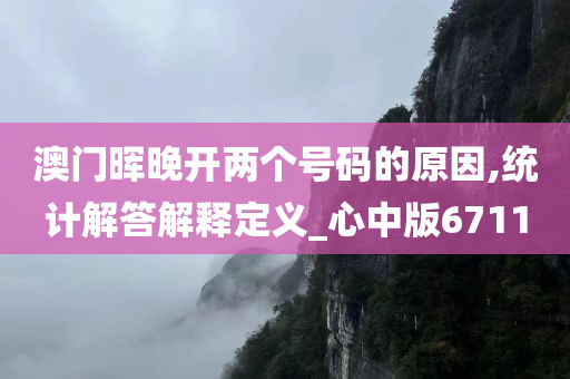 澳门晖晚开两个号码的原因,统计解答解释定义_心中版6711