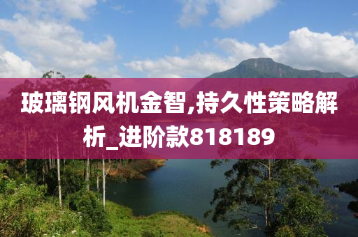 玻璃钢风机金智,持久性策略解析_进阶款818189