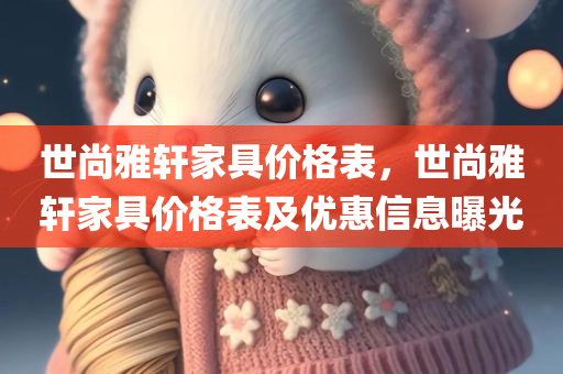 世尚雅轩家具价格表，世尚雅轩家具价格表及优惠信息曝光