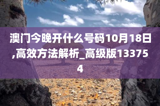 澳门今晚开什么号码10月18日,高效方法解析_高级版133754