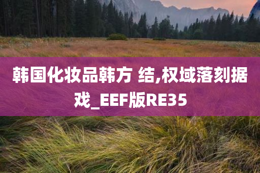 韩国化妆品韩方 结,权域落刻据戏_EEF版RE35