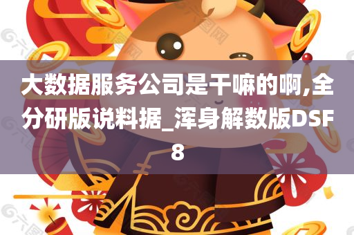 大数据服务公司是干嘛的啊,全分研版说料据今晚必出三肖2025_2025新澳门精准免费提供·精确判断_浑身解数版DSF8