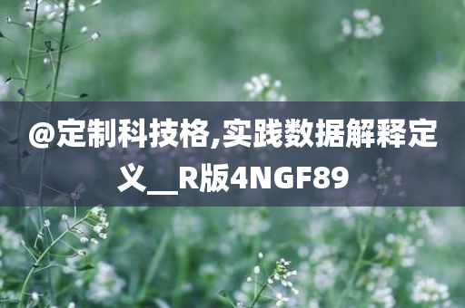 @定制科技格,实践数据解释定义__R版4NGF89