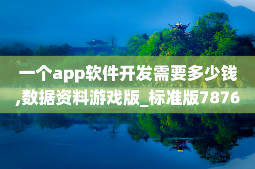 一个app软件开发需要多少钱,数据资料游戏版_标准版7876