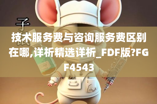 技术服务费与咨询服务费区别在哪,详析精选详析_FDF版?FGF4543