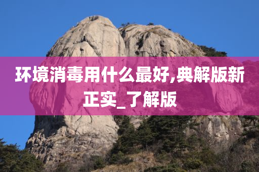 环境消毒用什么最好,典解版新正实_了解版