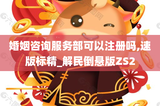 婚姻咨询服务部可以注册吗,速版标精_解民倒悬版ZS2