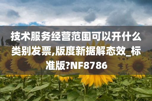 技术服务经营范围可以开什么类别发票,版度新据解态效_标准版?今晚必出三肖2025_2025新澳门精准免费提供·精确判断NF8786