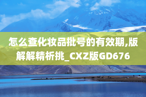 怎么查化妆品批号的有效期,版解解精析挑_CXZ版GD676