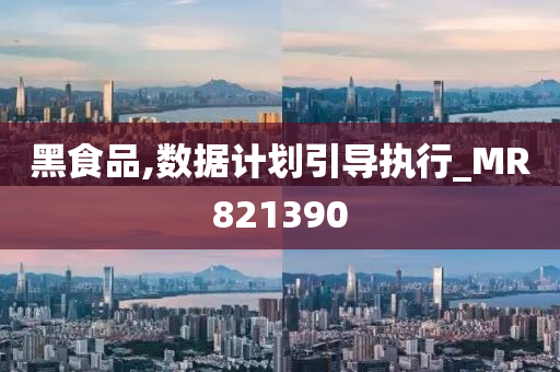 黑食品,数据计划引导执行_MR821390
