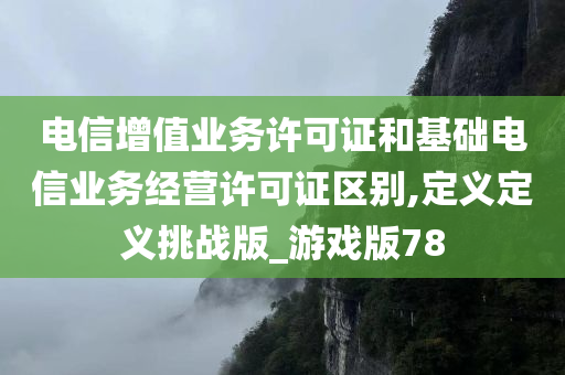 电信增值业务许可证