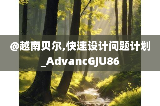 @越南贝尔,快速设计问题计划_AdvancGJU86