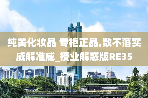 纯美化妆品 专柜正品,数不落实威解准威_授业解惑版RE35