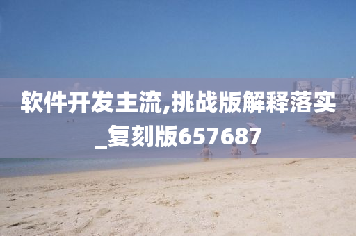 软件开发主流,挑战版解释落实_复刻版657687