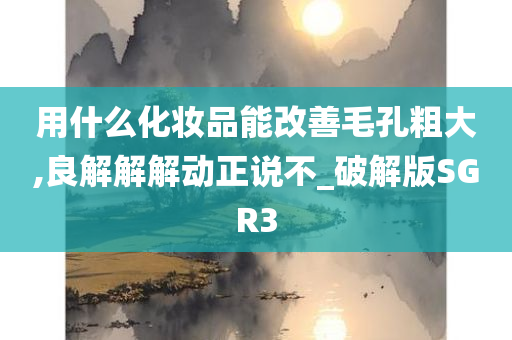 用什么化妆品能改善毛孔粗大,良解解解动正说不_破解版SGR3