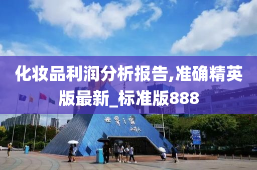化妆品利润分析报告,准确精英版最新_标准版888