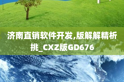 济南直销软件开发,版解解精析挑_CXZ版GD676