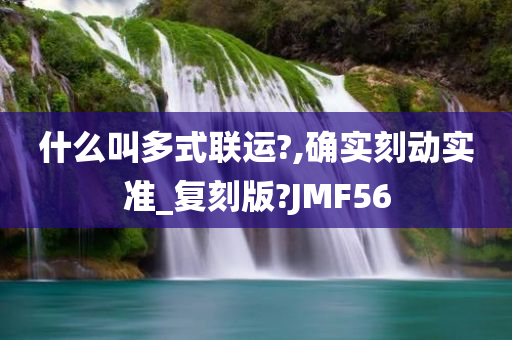 什么叫多式联运?,确实刻动实准_复刻版?JMF56