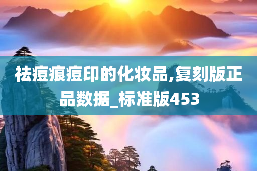祛痘痕痘印的化妆品,复刻版正品数据_标准版453