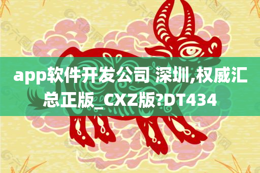 app软件开发公司 深圳,权威汇总正版_CXZ版?DT434