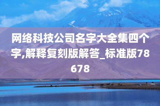 网络科技公司名字大全集四个字,解释复刻版解答_标准版78678