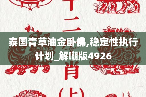 泰国青草油金卧佛,稳定性执行计划_解嘲版4926