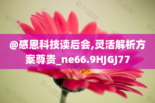 @感恩科技读后会,灵活解析方案尊贵_ne66.9HJGJ77