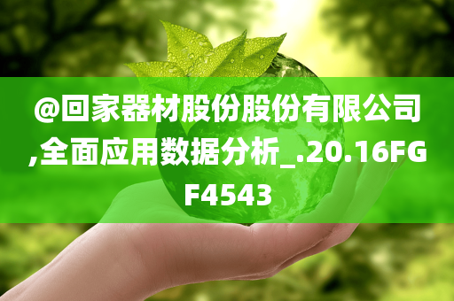 @回家器材股份股份有限公司,全面应用数据分析_.20.16FGF4543