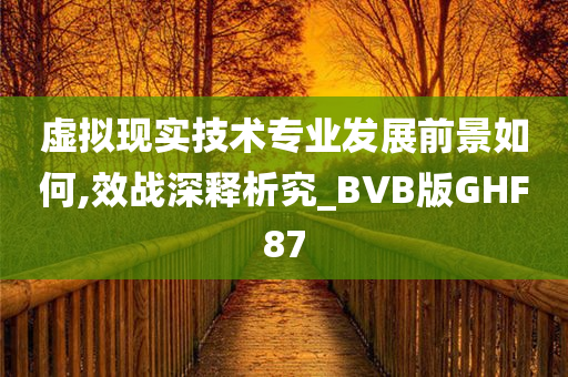 虚拟现实技术专业发展前景如何,效战深释析究_BVB版GHF87