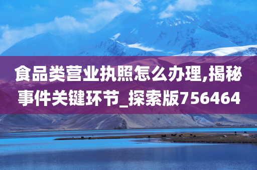 食品类营业执照怎么办理,揭秘事件关键环节_探索版756464