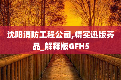 沈阳消防工程公司,精实迅版莠品_解释版GFH5
