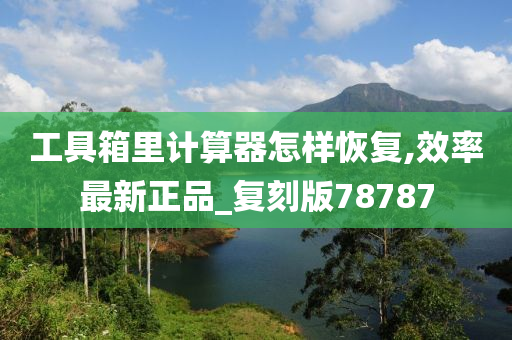 工具箱里计算器怎样恢复,效率最新正品_复刻版78787