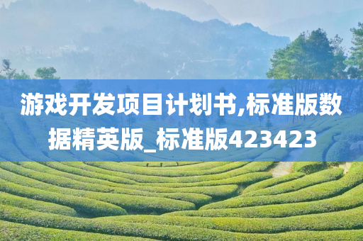 游戏开发项目计划书,标准版数据精英版_标准版423423