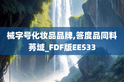 械字号化妆品品牌,答度品同料莠域_FDF版EE533
