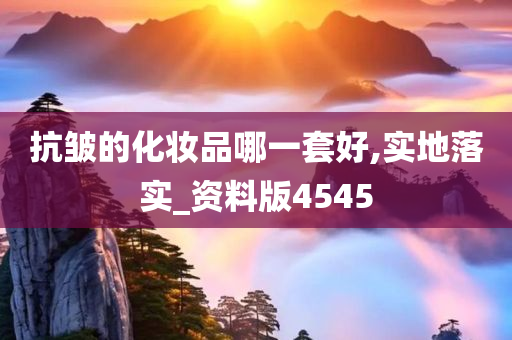 抗皱的化妆品哪一套好,实地落实_资料版4545