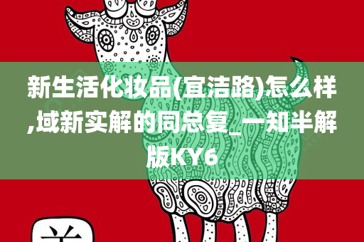 新生活化妆品(宜洁路)怎么样,域新实解的同总复_一知半解版KY6