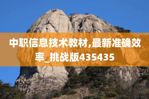 中职信息技术教材,最新准确效率_挑战版435435