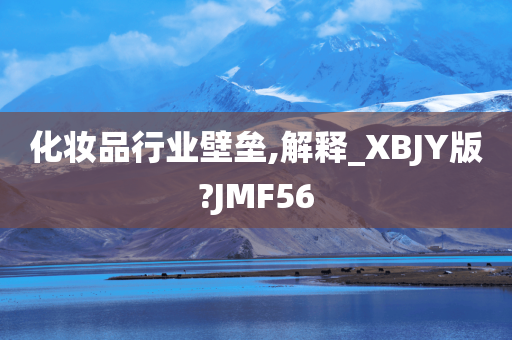 化妆品行业壁垒,解释_XBJY版?JMF56