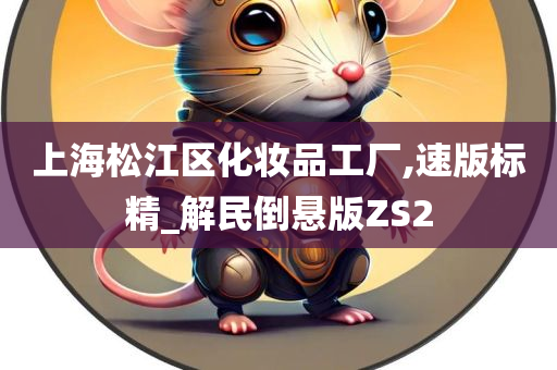 上海松江区化妆品工厂,速版标精_解民倒悬版ZS2