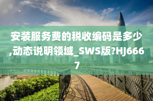 安装服务费的税收编码是多少,动态说明领域_SWS版?HJ6667