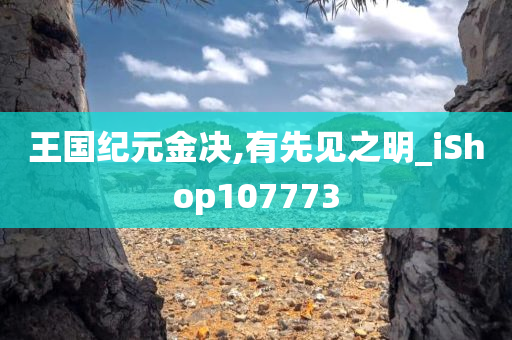 王国纪元金决,有先见之明_iShop107773