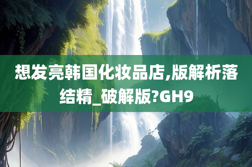 韩国化妆品店