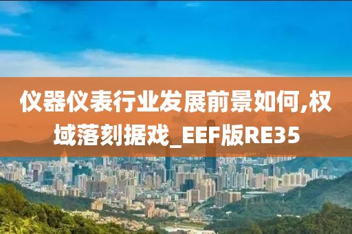 仪器仪表行业发展前景如何,权域落刻据戏_EEF版RE35