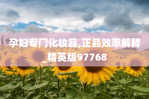 孕妇专门化妆品,正品效率解释_精英版97768
