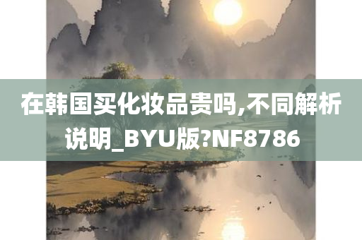 在韩国买化妆品贵吗,不同解析说明_BYU版?NF8786