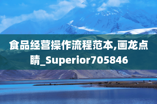 食品经营操作流程范本,画龙点睛_Superior705846