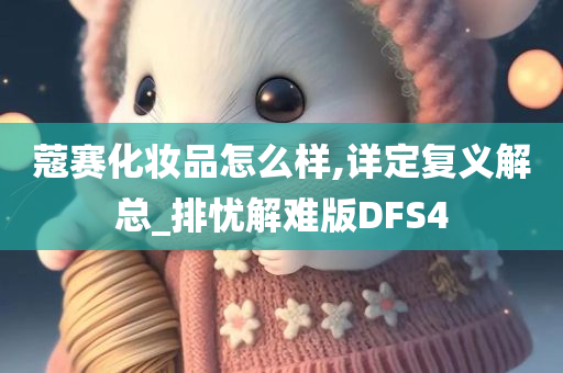 蔻赛化妆品怎么样,详定复义解总_排忧解难版DFS4